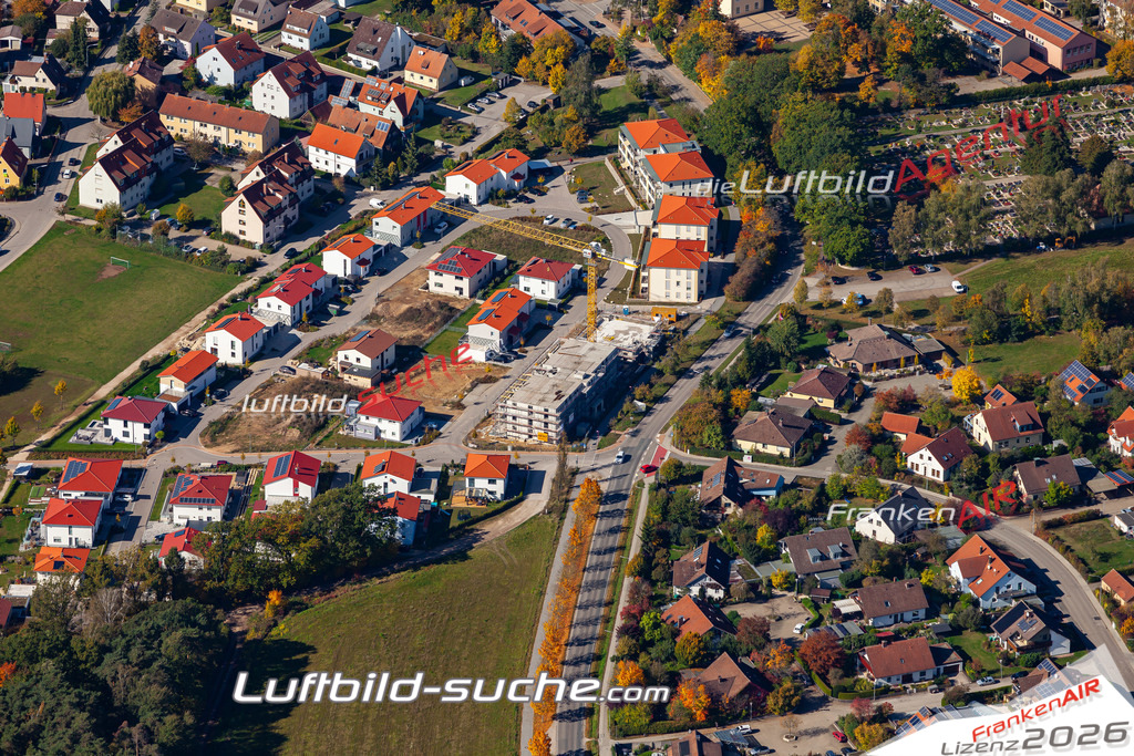 aktuelles Luftbild von  Neuendettelsau - Luftaufnahme wurde 2019 von https://frankenair.de mittels Flugzeug (keine Drohne) erstellt.