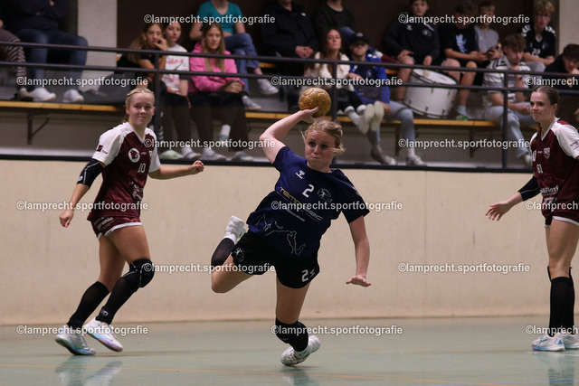 Handball I Juniorinnen I Saison 2026-2027 I Oberliga Schleswig-Holstein I 3. Spieltag I HSG Kalkberg 06 - TSV Bargteheide 180 | Frida Kaack (2, HSG Kalkberg 06) - Realisiert mit Pictrs.com
