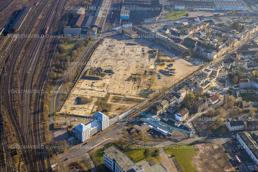 Hamm240305494 | Luftbild, Baugebiet zwischen Wilhelmstraße und Kleine Alleestraße, am Rangierbahnhof und Güterbahnhof, Mitte, Hamm, Ruhrgebiet, Nordrhein-Westfalen, Deutschland
