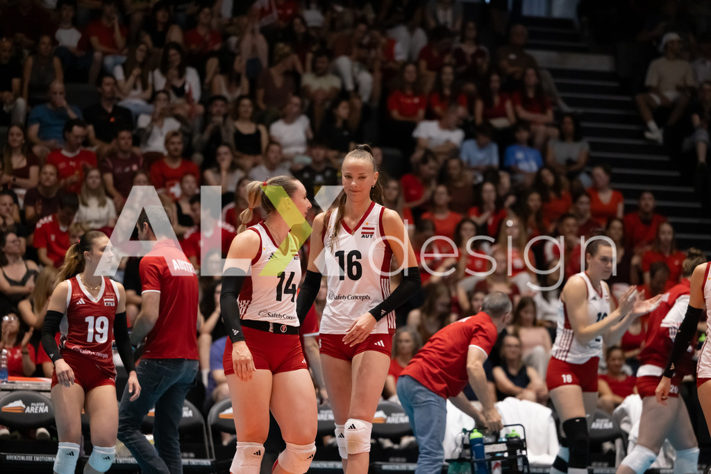 Austria v Switzerland - CEV European League Women | KRIENS, SWITZERLAND - JUNE 14: ANAMARIJA GALIC of Austria during the CEV European League match between Austria and Switzerland at Pilatus Arena on June 14, 2026 in Kriens, Switzerland. - Realisiert mit Pictrs.com