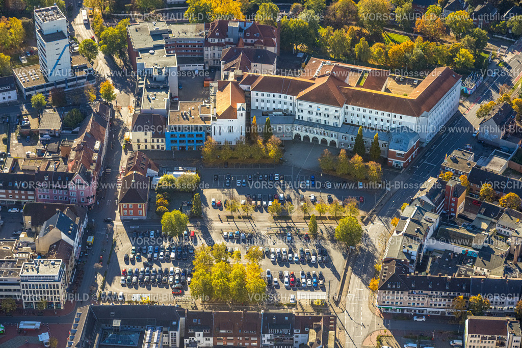 Hamm251001355 | Luftbild, Johanniter-Kliniken Hamm Standort Nassauerstraße und Parkplätze,Mitte, Hamm, Ruhrgebiet, Nordrhein-Westfalen, Deutschland