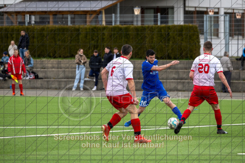 20250323_131324_0014 | #,VfR Süßen II (blau) vs. FTSV Bad Ditzenbach-Gosbach II (weiß/rot), Fussball, Kreisliga B10 - Bezirk Neckar/Fils, 19. Spieltag, Saison 2024/2025, Kunstrasensportplatz, An der Lauter 10, 73079 Süßen, 23.03.2025 - 13:00 Uhr,Foto: PhotoPeet-Sportfotografie/Peter Harich