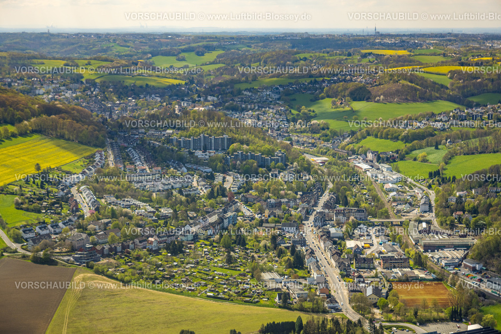 Velbert230407139Langenberg | Luftbild, Ortsansicht Oberbonsfeld, Velbert, Ruhrgebiet, Nordrhein-Westfalen, Deutschland