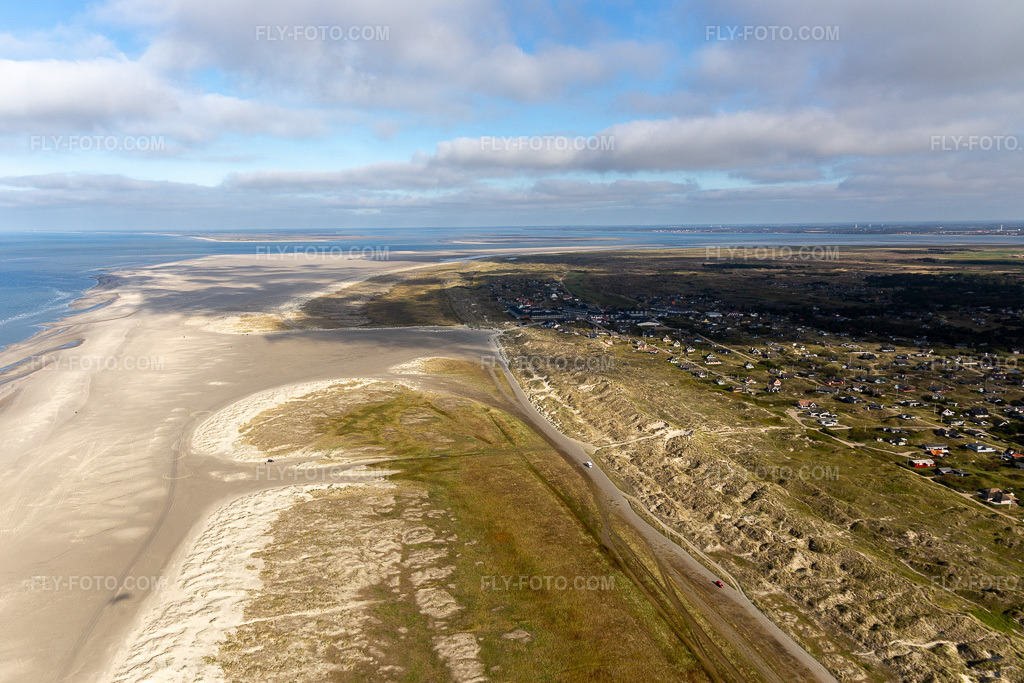 Aerial view: View of the town in Fanø in the state South Denmark, Denmark.Photo: IMG_118610.jpg taken on 09/21/2019 by Werner Riehm/FLY-FOTO.comResolution of the original: 5307 x 3538 px