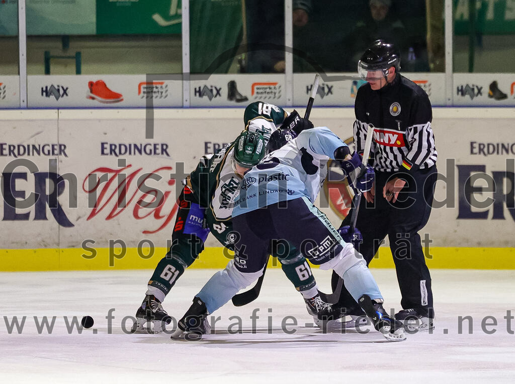 2026-01-06_118_TSV_Erding_gegen_EV_Lindau_Islanders | Erding, Deutschland, 06.01.2026:Eishockey, Oberliga Süd 2025 / 2026, 35. Spieltag, TSV Erding gegen EV Lindau Islanders, Endergebnis: 2:5Dennis Miller (Erding Gladiators, #61)Foto: Christian Riedel / fotografie-riedel.net
