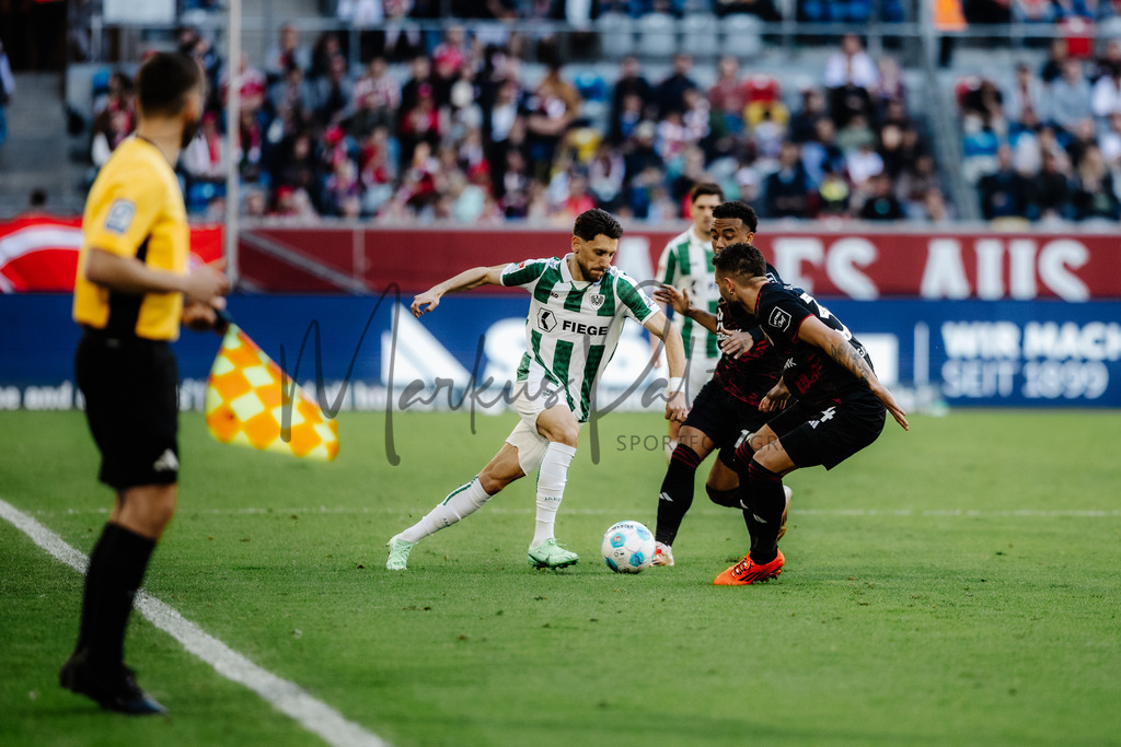 2. Bundesliga, Saison 2024/25, 28. Spieltag: Fortuna Düsseldorf - SC Preußen Münster | Düsseldorf, 05.04.2025: 2. Bundesliga, 28. Spieltag, Fortuna Düsseldorf gegen SC Preußen Münster in der Merkur Spiel-Arena in Düsseldorf. Foto: sportfotografie.ms | Markus Paletta - Realisiert mit Pictrs.com