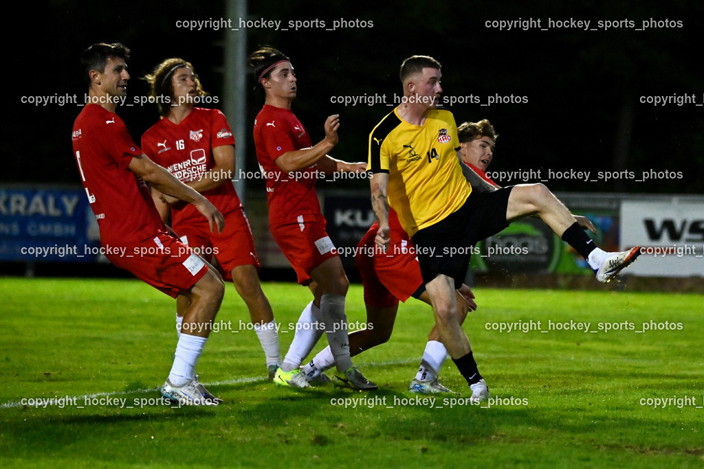 FC KAC 1909 vs. FC Nussdorf Debant | #10 Edin Serdarevic FC KAC, #12 Stefan Kraler FC Nussdorf Debant, #4 Patrick Legner FC KAC, FC KAC 1909 vs. FC Nussdorf Debant, FC KAC 1909 vs. FC Nussdorf Debant am 19.09.2025 in Klagenfurt (Sportplatz KAC), Austria, (Photo by Bernd Stefan)