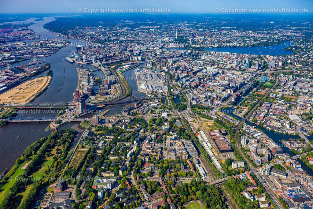 Hamburg_Rothenburgsort_ELS_8277200925 | HAMBURG 20.09.2025 Entwicklungsgebiet "Neuer Huckepackbahnhof der Industriebrache an der Billstraße im Stadtteil Rothenburgsort in Hamburg. // Development area "New piggyback station on the industrial wasteland at Billstrasse in the Rothenburgsort district of Hamburg. Foto: Martin Elsen