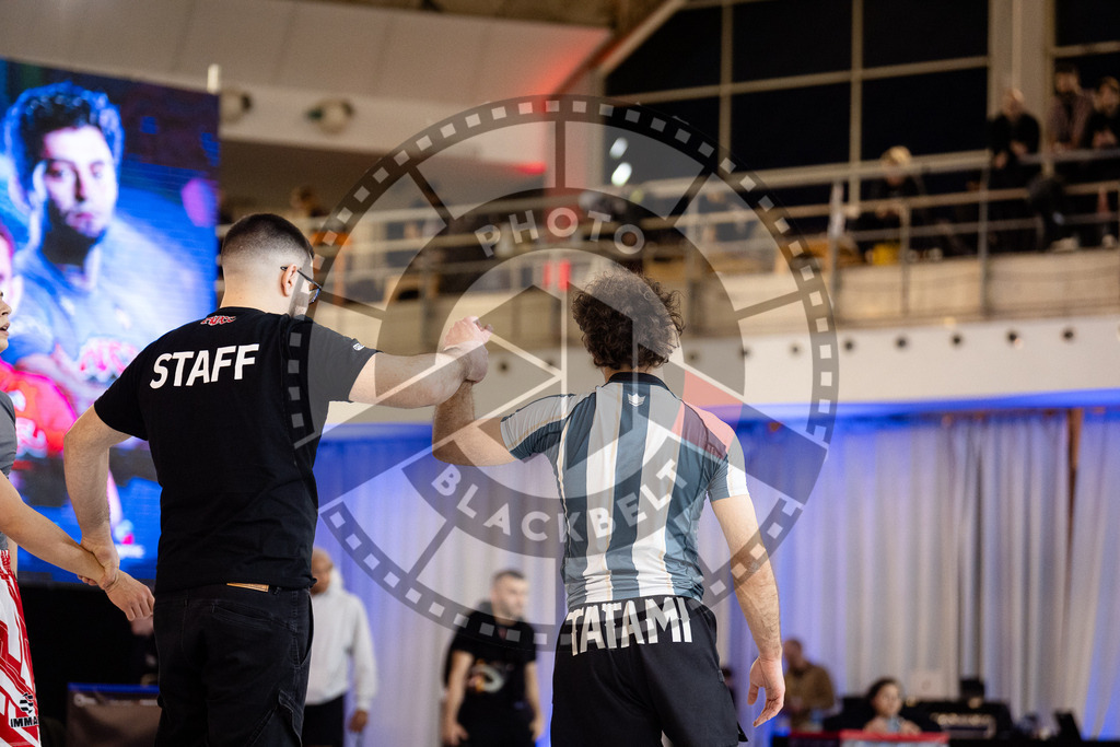 20260214PBB2642 | Fighters compete during the ADCC European Trials  competition day 1 in Belgrade, Serbia, on February 14, 2026.