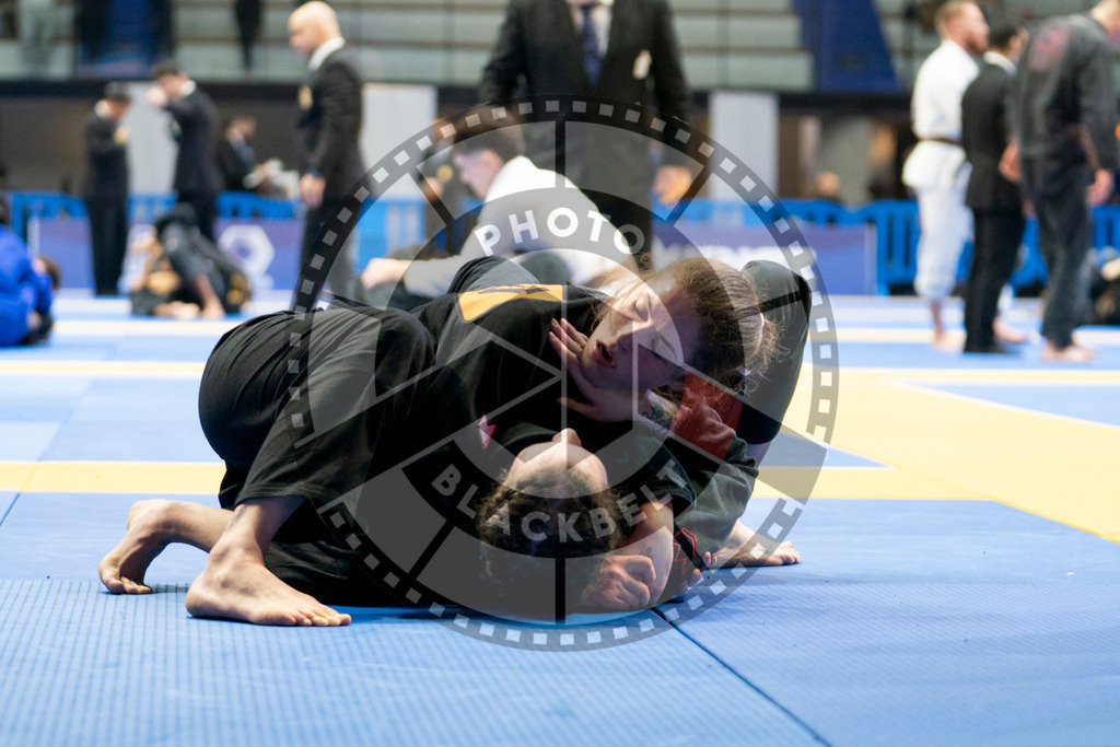 20240124PBB01610 | Fighters compete during the second day of the IBJJF European Championship in Paris, France, on January 24, 2024.