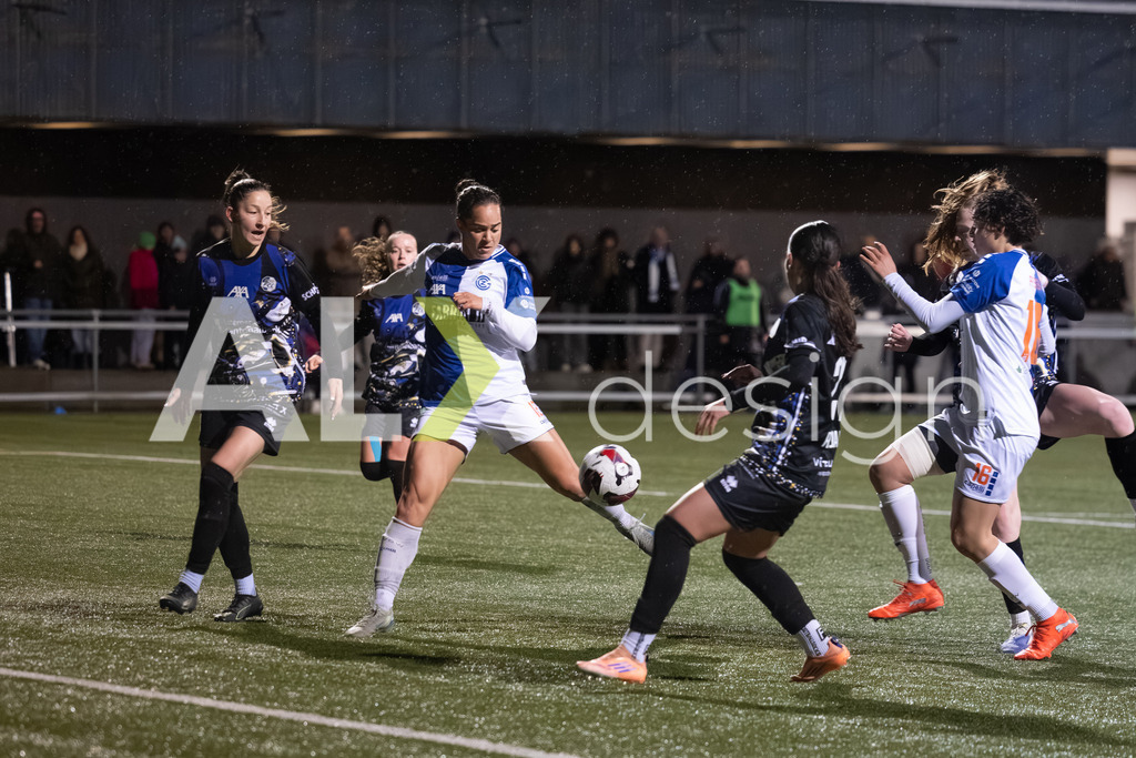 Fußball I Frauen I Saison 2025-2026 I AXA Women's Super League | Women I 14. Spieltag I Grasshoppers Club Zürich - FC Luzern I 14.02.2026 | 12 Kayla McKenna (JM) (GC Zürich) – Angriff - Realisiert mit Pictrs.com