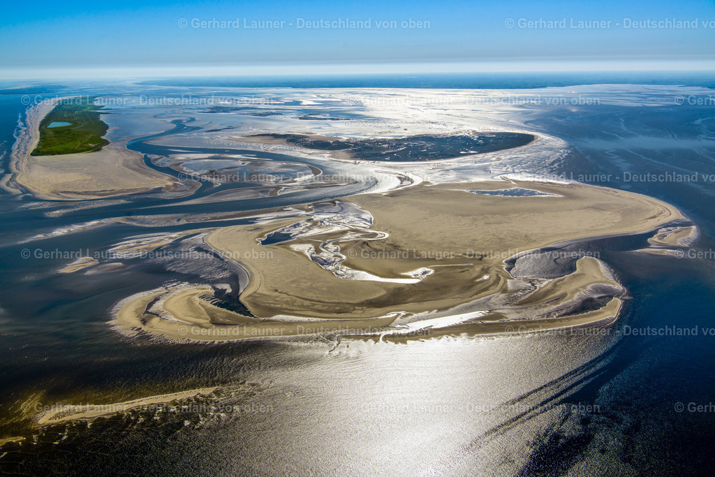 3801467 | Wattstrukturen bei Kachelotplate, Memmert, Juist, Niedersächsisches Wattenmeer