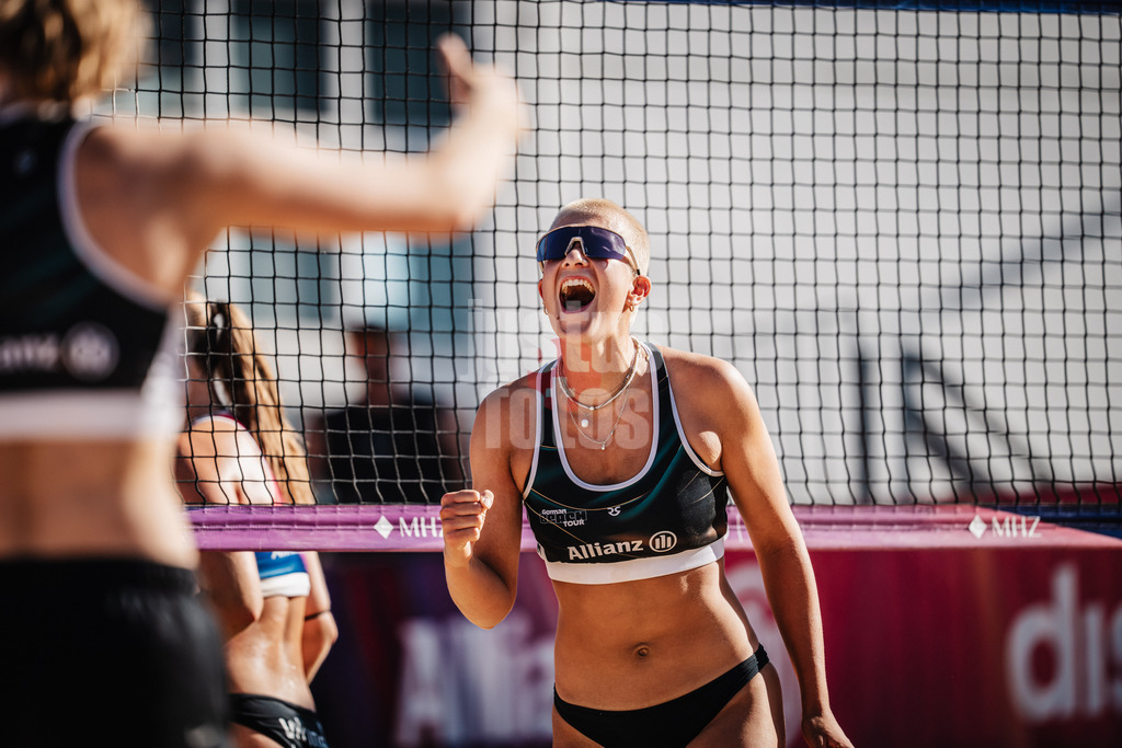 Beachvolleyball | Frauen | Allianz German Beach Tour 2025 | Tourstop Berlin | 21.08.2025 | Mareet Maidhof jubelt