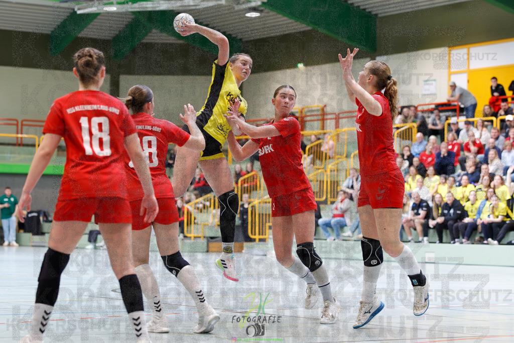 Hessenmeisterschaft wJC - Finale; HSG Kleenheim - HSG Weiterstadt/ Braunsh.Worf. | Hessenmeisterschaft wJC - Finale; HSG Kleenheim - HSG Weiterstadt/ Braunsh.Worf. am 22.03.2025 in Biedenkopf (Sporthalle Lahntalschule)Photo © 2025 - Jörg Heinrich - Realisiert mit Pictrs.com