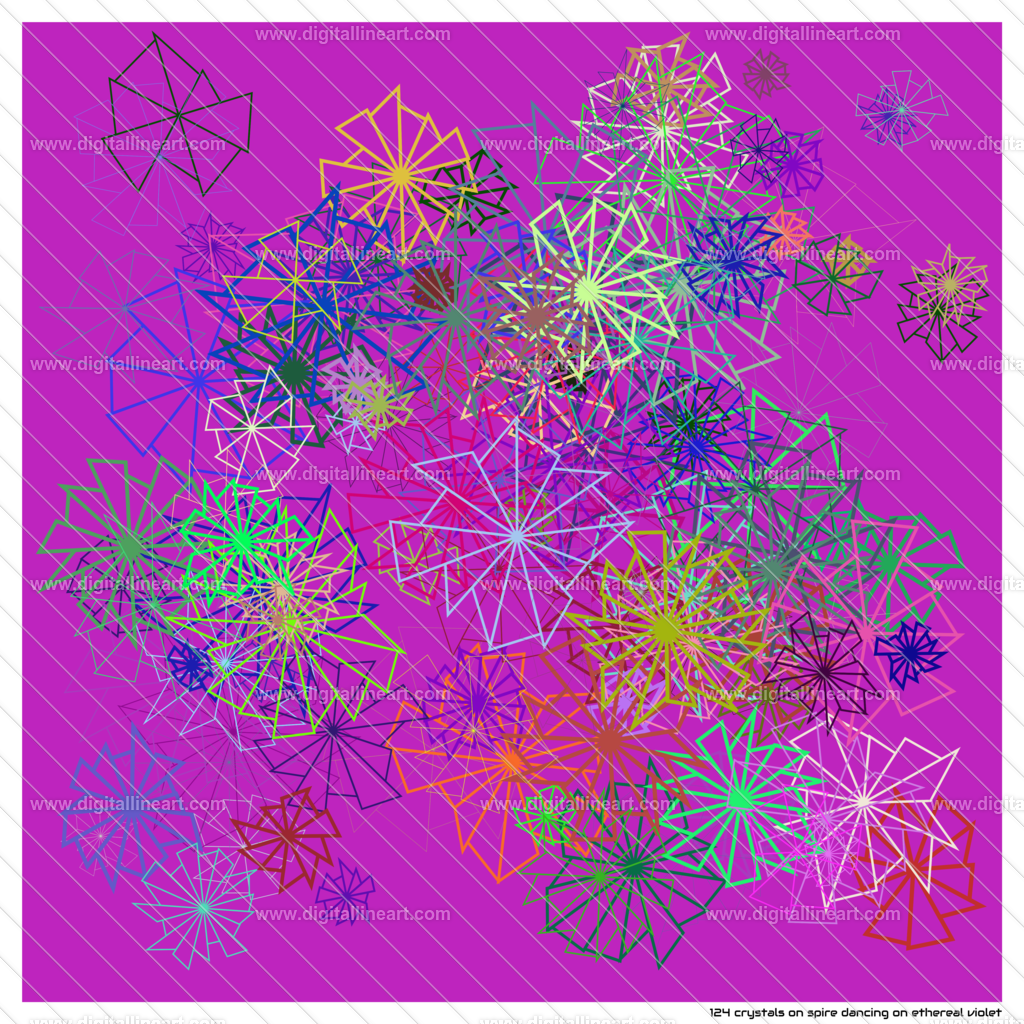 124-crystals-spire-dancing-on-ethereal-violet | digitallineart - Realisiert mit Pictrs.com