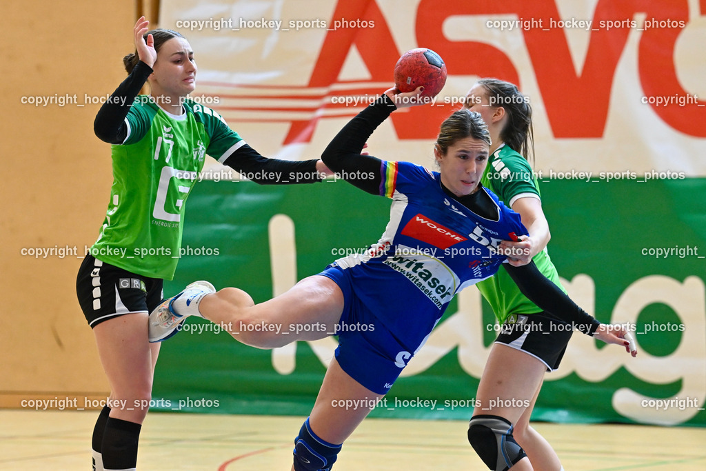 SC Ferlach Damen vs. HIB Graz 18.2.2023 | #17 STRASSER Carina, #55 Pavkovic Andrea, #13 SPALT Lisa
