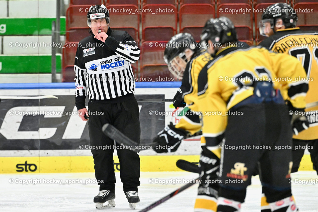 EC Kellerberg vs. EC Arnoldstein | Pieber Manuel Referee, EC Kellerberg vs. EC Arnoldstein, EC Kellerberg vs. EC Arnoldstein am 03.02.2025 in Villach (Stadthalle Villach), Austria, (Photo by Bernd Stefan)