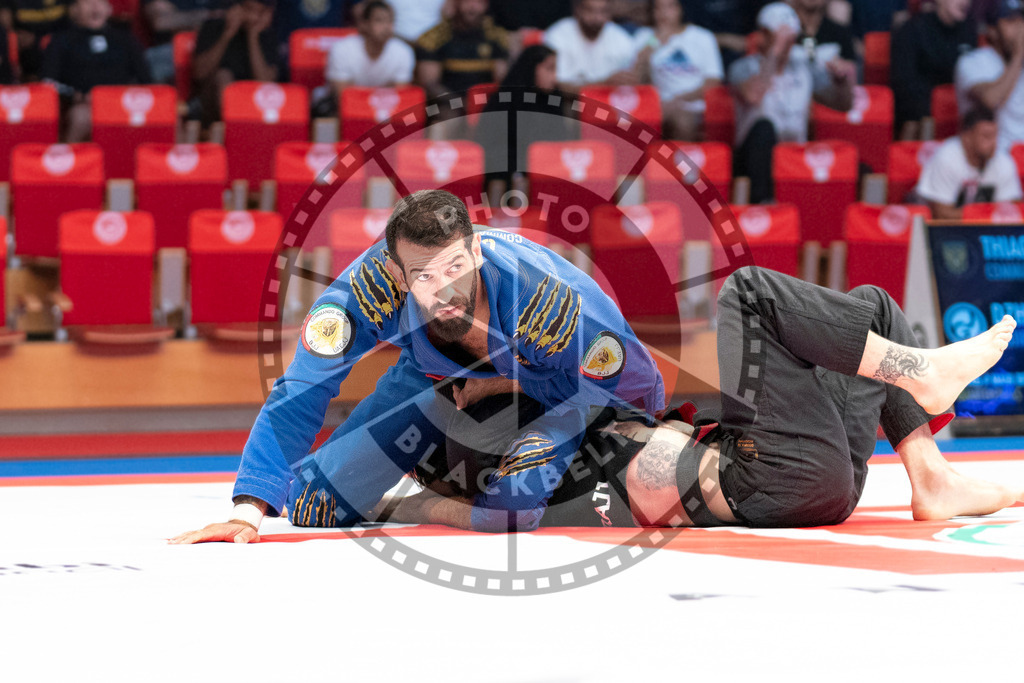 20231107PBB4144 | Fighters compete during the AJP World Master Championship in the Mubadala Arena in Abu Dhabi, Arab United Emirates, on November 7, 2023.