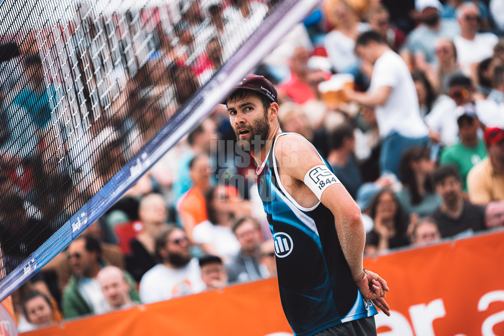 Beachvolleyball | Männer | German Beach Tour 2024 | Tourstop Düsseldorf | 19.05.2024 | Manuel Harms