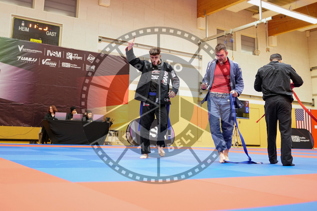 20240203PBB05851 | Fighters compete during the Brazilian Jiu-Jitsu Championship of the AJP Tour in Maintal by Frankfurt am Main, Germany, on February 2, 2024.