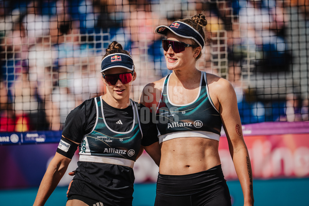 Beachvolleyball | Frauen | Deutsche Meisterschaften 2025 Timmendorfer Strand | 05.09.2025 | v.l. Cinja Tillmann und Svenja Müller