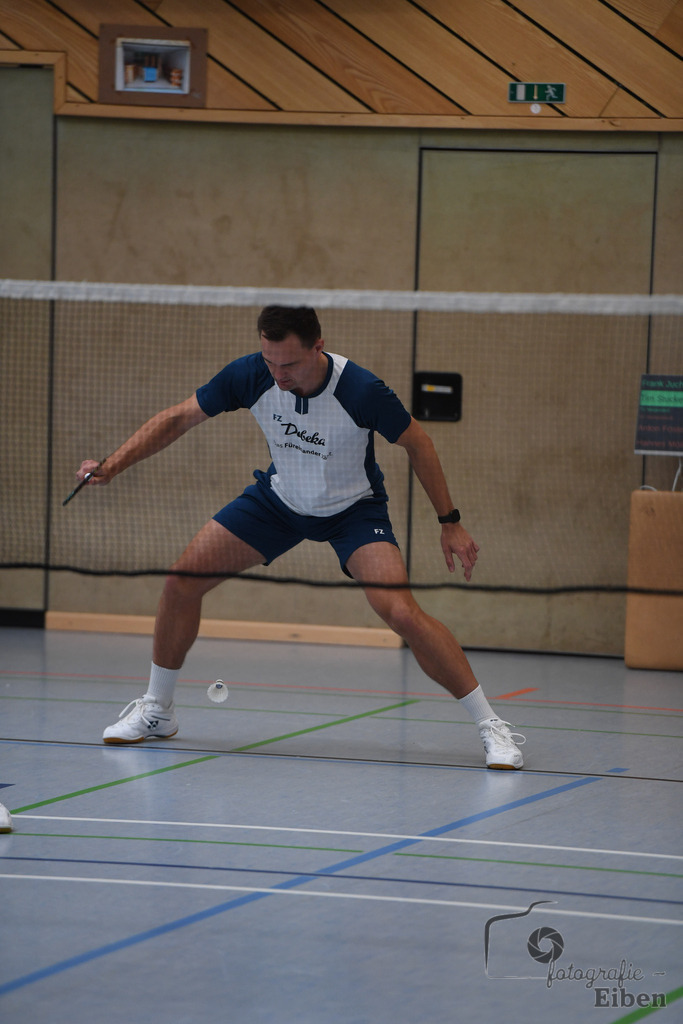 Badminton TV Metjendorf | Herren Doppel, Frank Juchim und Tim Struckenschneider; Badminton TV Metjendorf am 26.10.2025 in Metjendorf (Sporthalle Auf dem Kamp); Photo: Philip Eiben 2025 - Realisiert mit Pictrs.com
