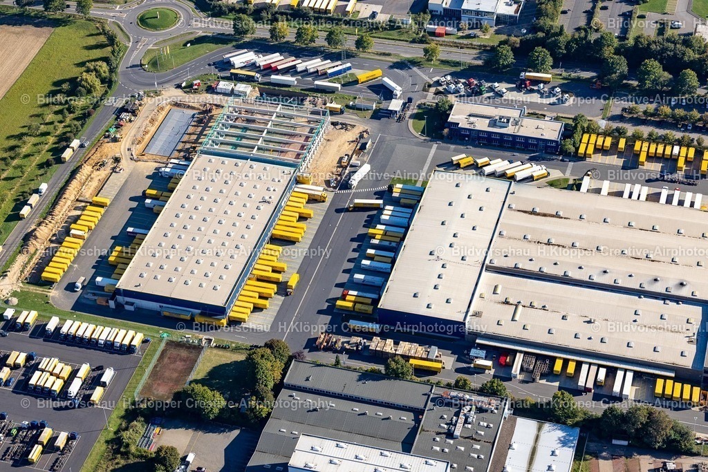 Lufbilder Alsdorf-5929 | Lagerhallen und Speditionsgebäude DACHSER SE an der Carl-Zeiss-Straße, Max-Planck-Straße, Hoengener Straße in Alsdorf im Bundesland Nordrhein-Westfalen, Deutschland - Realisiert mit Pictrs.com