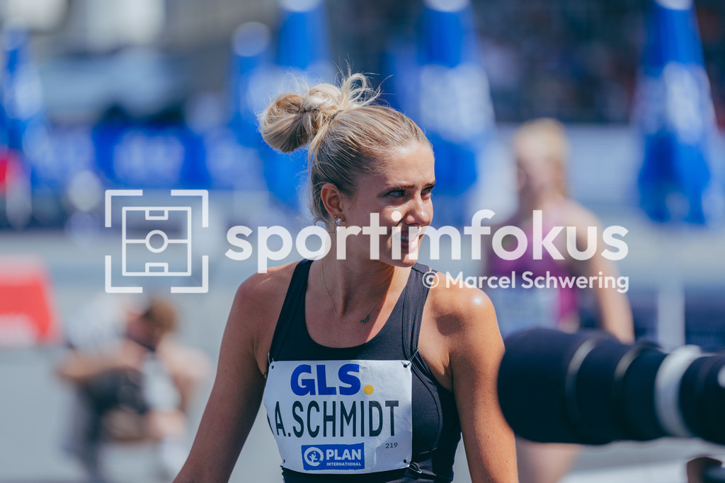 Deutsche Meisterschaften der Frauen und Männer 2026 | Alica Schmidt, SCC Berlin, 800-Meter-Lauf, Halbfinale, Deutsche Meisterschaften der Frauen und Männer 2026, Lohrheidestadion Bochum-Wattenscheid, 25.07.2026. Foto: Marcel Schwering / sportimfokus - Realisiert mit Pictrs.com