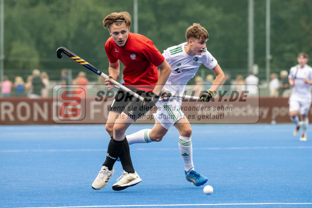 SFE_20230715_0120 | EuroHockey EM U18 Boys Ireland vs Poland am 15.07.2023 in Krefeld (Gerd-Wellen-Hockeyanlage), Photo: Stephan Fehrmann 2023 (Sports-Gallery)