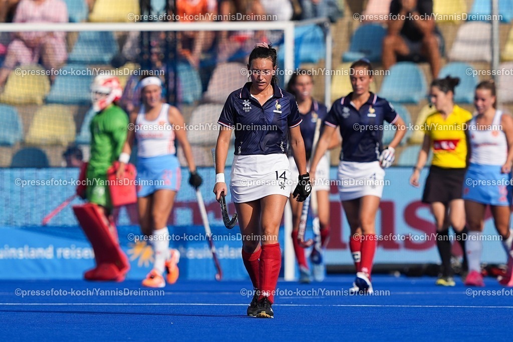 xydrx13082503047 | 13.08.2025, xydrx, Frauen EuroHockey Championship 2025, Gruppenphase, Gruppe A, Niederlande - Frankreich, Sparkassenpark Mönchengladbach: Gabrielle Verrier (FRA #14)
