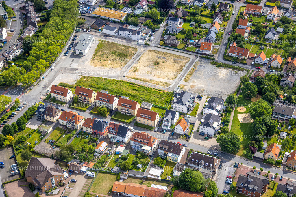 Soest220600351 | Luftbild, Wohngebiet und Brachfläche zwischen Briloner Straße und Geseker Straße, Soest, Soester Boerde, Nordrhein-Westfalen, Deutschland