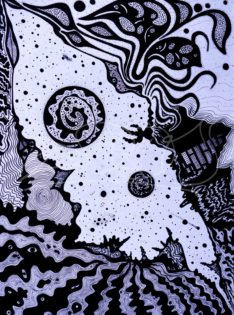 Herbstflow | Mit Fineliner auf Papier  - Realisiert mit Pictrs.com