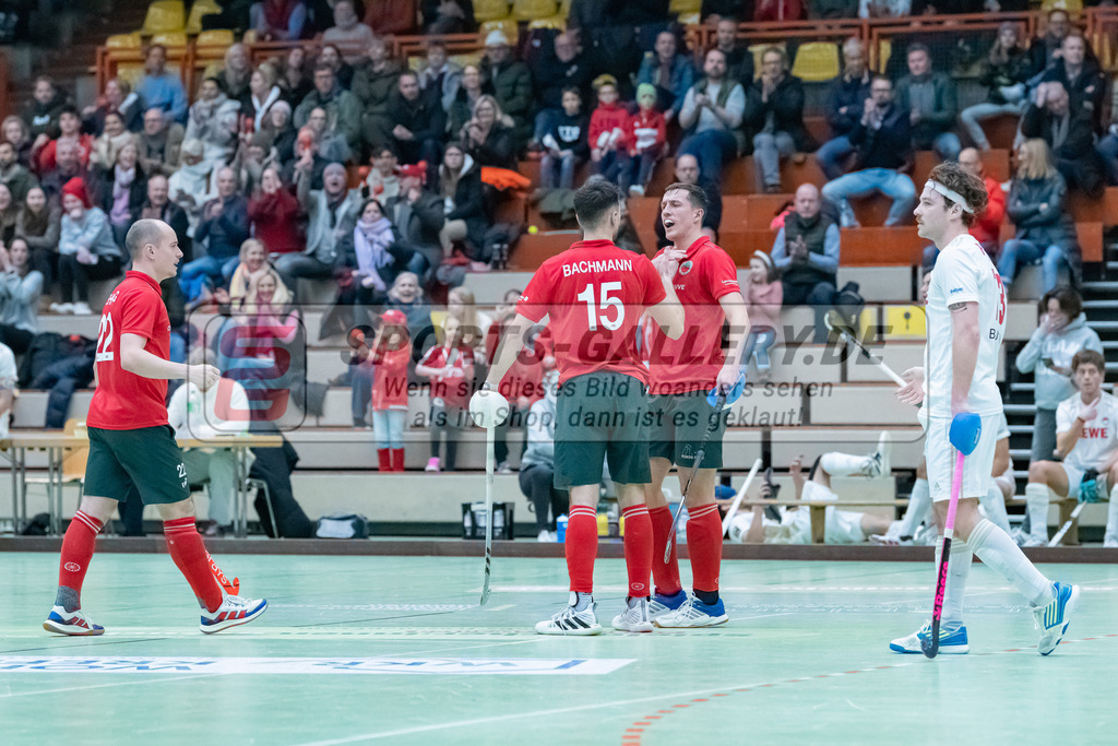 HK_20230122_103240 | 1. Bundesliga ( Halle ) Herren Crefelder HTC - Rot-Weiss Köln am 22.1.2023 Crefelder HTC  ( CHTC ) Halle Glockenspitz , Krefeld , Bachmann Lucas Maximilian ( Crefelder HTC #15 )