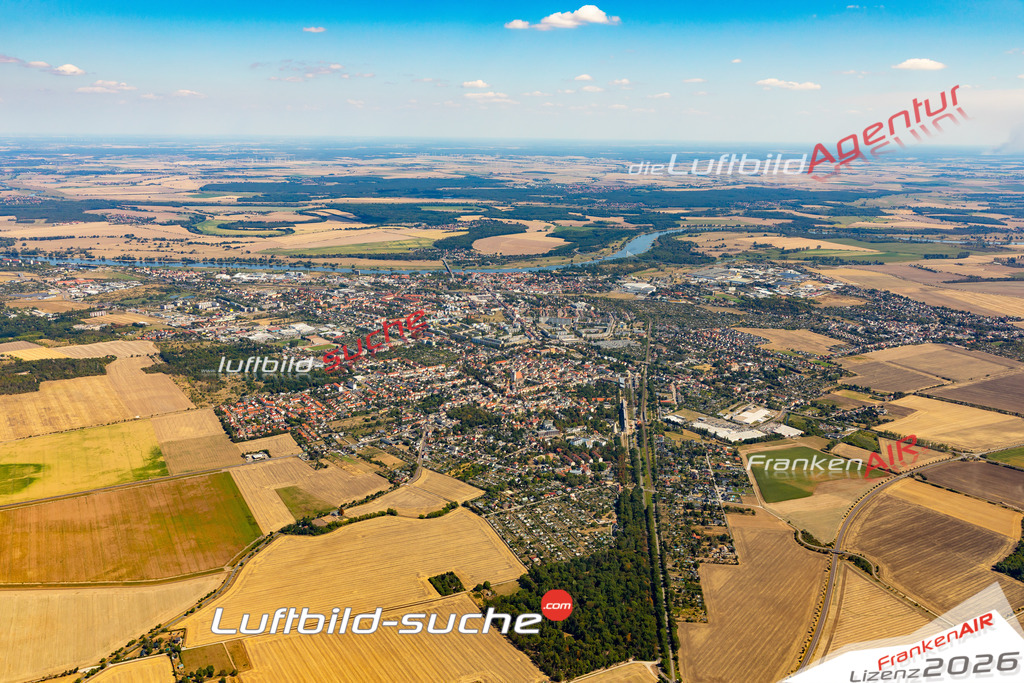 Die Luftaufnahme Schönes Bild von - Schönebeck wurde 2022 vom Flugzeug aus (keine Drohne) erstellt. Hohe Auflösung -für große Poster und Wandbilder geeignet - Garantiert!