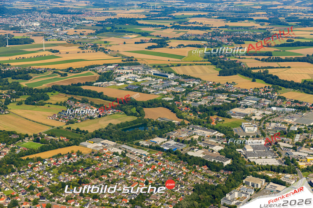 Heidenoldendorf Detmold Bild- Das Luftbild wurde 2025 vom UL-Flugzeug heraus erstellt ( keine Drohne bzw. Drohnenaufnahme ) - Hochauflösende Luftaufnahme -Nicht vergleichbar mit Google Maps oder Satelittenbilder- Die Geschenkidee !Mit Lizenz und Bildrechte bestellbar - CC