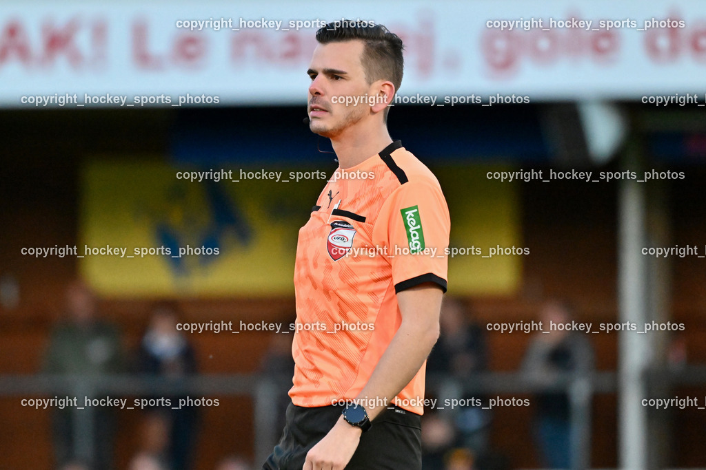 SAK vs. ATUS Velden 19.4.2024 | Emanuel Johann Kulterer Referee, SAK vs. ATUS Velden 19.4.2024, SAK vs. ATUS Velden am 19.04.2024 in Klagenfurt (Sportpark Welzenegg), Austria, (Photo by Bernd Stefan)