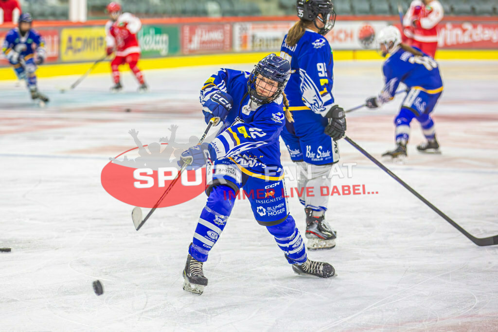 Eishockey DEBL 2023/24 | Eishockey DEBL 2023/24, KAC Frauen - Villach Lady Hawks am 27.09.2023 in Klagenfurt (Heidi Horten Arena), Austria, (Photo by Ernst Krawagner sport-fan.at) - Realisiert mit Pictrs.com
