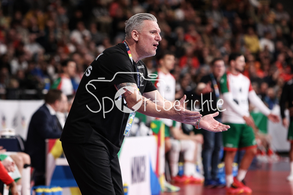 Dänemark - Portugal | Dänemark Trainer Nikolaj JACOBSEN in Aktion / Freisteller / Einezflto