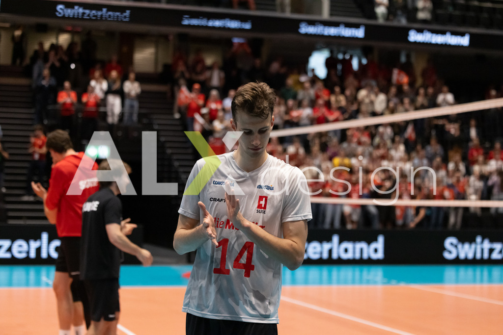 Luxembourg v Switzerland - CEV European League Men | KRIENS, SWITZERLAND - JUNE 12: FABRICE EGGER of Switzerland after the CEV European League match between Luxembourg and Switzerland at Pilatus Arena on June 12, 2026 in Kriens, Switzerland. - Realisiert mit Pictrs.com