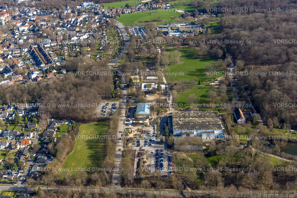 Herne230212151 | Luftbild, Gysenberghalle im Gysenbergpark, Eishalle Hannibal Arena, Börnig, Herne, Ruhrgebiet, Nordrhein-Westfalen, Deutschland