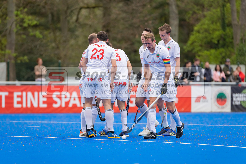 HK_20230422_107152 | 1. Bundesliga Herren Crefelder HTC - Düsseldorfer HC am 22.4.2023 Krefelder HTC ( CHTC ), Krefeld , Niklas Wellen ( Crefelder HTC 10 ) , Boomes Anton ( Crefelder HTC #23 )