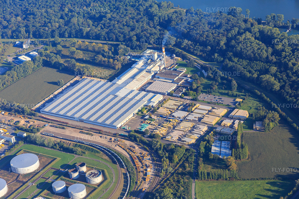 Luftbild: Saint-Gobain Isover G+H AG in Speyer im Bundesland Rheinland-Pfalz in Deutschland. – Foto: IMG_072910.jpg vom 23.09.2014 durch Werner Riehm/FLY-FOTO.de – Auflösung des Originals: 5472 x 3648 px – WWW.ISOVER.DE