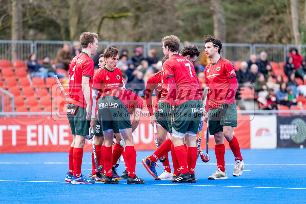 HK_20240323_109982 | 1. Bundesliga Hockey Herren Crefelder HTC - Mannheimer HC am 23.3.2024 Crefelder HTC  Hüttenallee, Krefeld , Breucker Julius ( Crefelder HTC #2 ) , Acosta Nicolas ( Crefelder HTC #25 ) , Masi Pfandt ( Crefelder HTC #77 ) , Linus Michler ( Crefelder HTC #7 ) , Bachmann Lucas Maximilian ( Crefelder HTC #15 )