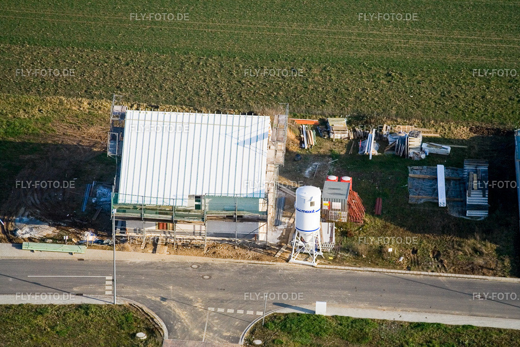 Neubaugebiet NO, Frühmesserweg | Luftbild: Neubaugebiet NO, Frühmesserweg im Ortsteil Schaidt in Wörth im Bundesland Rheinland-Pfalz in Deutschland. Foto: IMG_5088.jpg vom 24.12.2006 durch Werner Riehm/FLY-FOTO.de - Realisiert mit Pictrs.com