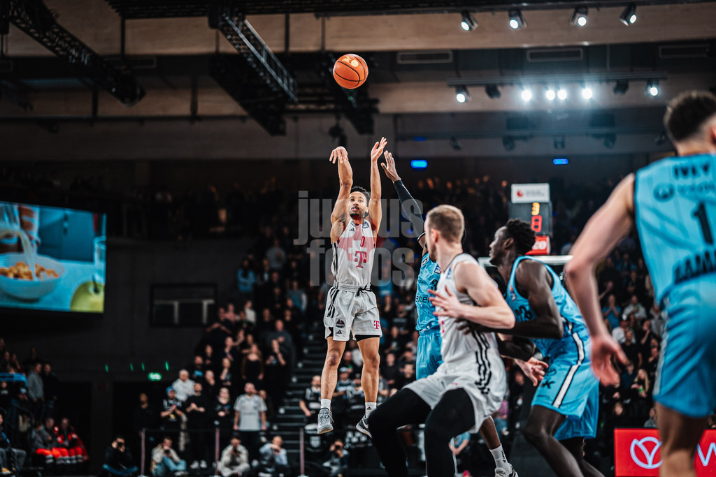 Basketball | Männer | Saison 2024/2025 | easyCredit Basketball Bundesliga | 16. Spieltag | Veolia Towers Hamburg vs. Telekom Baskets Bonn | 10.01.2025 | Darius McGhee (#0, Telekom Baskets Bonn)
