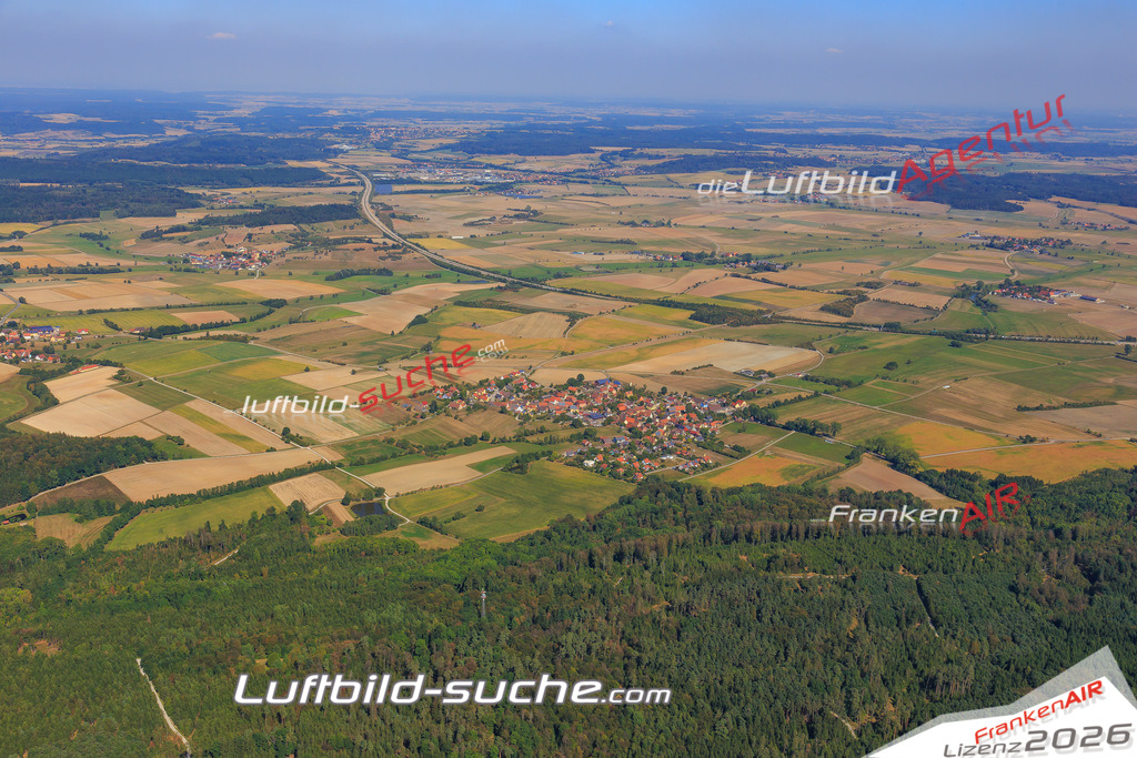 Luftbild von Wildenholz Ansbach - Luftaufnahme wurde 2016 von https://frankenair.de mittels Flugzeug (keine Drohne) erstellt - die Geschenkidee
