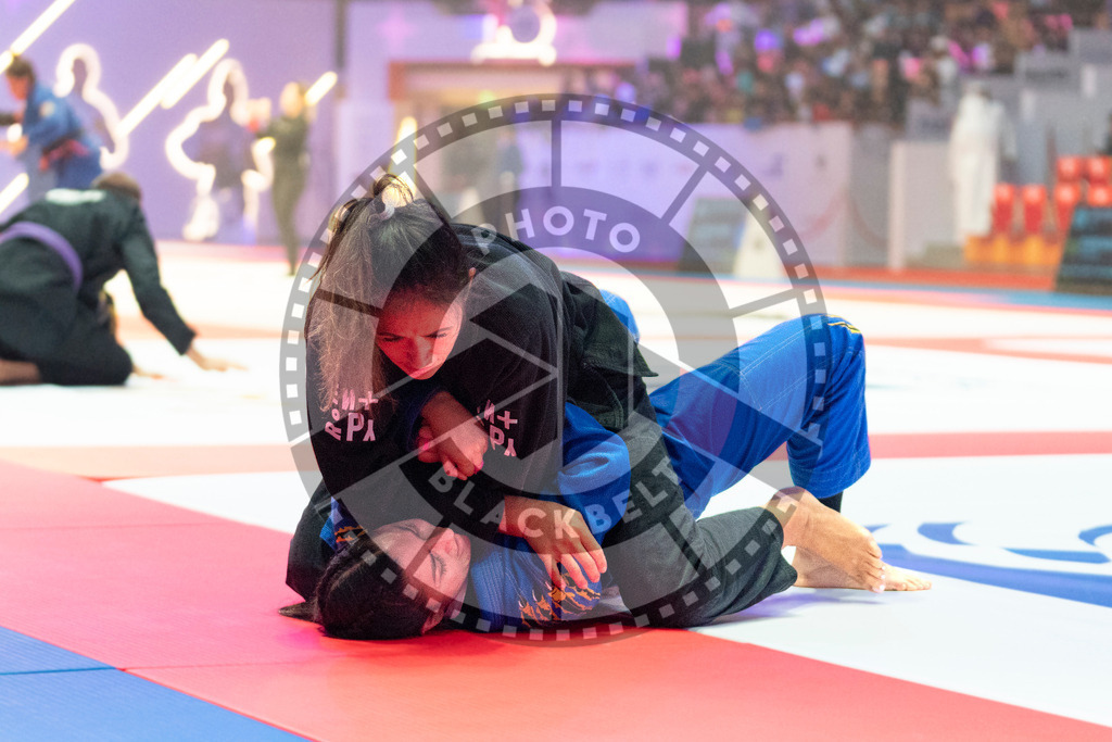 20231106PBB0241 | Fighters compete during the AJP World Master Championship in the Mubadala Arena in Abu Dhabi, Arab United Emirates, on November 6, 2023.
