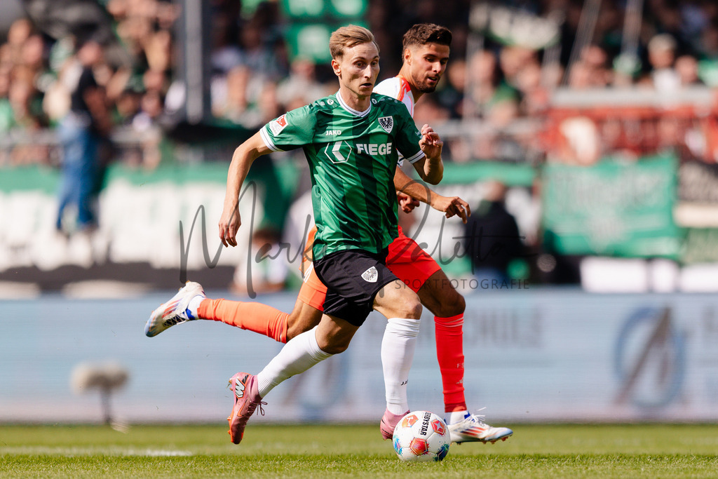 2. Bundesliga, Saison 2025/26, 5. Spieltag : SC Preußen Münster - Fortuna Düsseldorf | Münster, 14.09.2025: 2. Bundesliga, 5. Spieltag, SC Preußen Münster gegen Fortuna Düsseldorf im LVM-Preußenstadion in Münster. Foto: sportfotografie.ms | Markus Paletta - Realisiert mit Pictrs.com