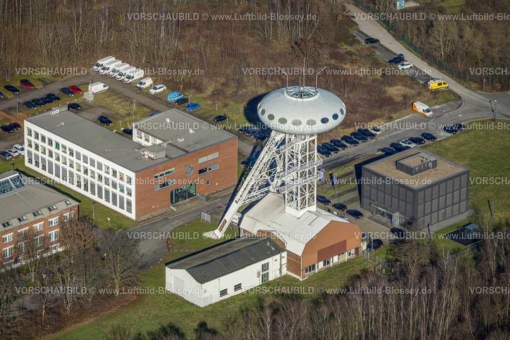 Luenen230204377 | Luftbild, LÜNTEC-Technologiezentrum Lünen, Colani-UFO, Brambauer, Lünen, Ruhrgebiet, Nordrhein-Westfalen, Deutschland