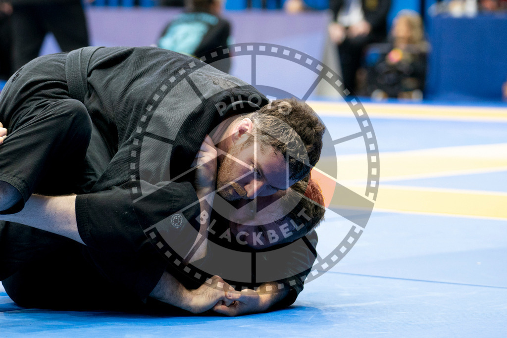 20240124PBB03418 | Fighters compete during the second day of the IBJJF European Championship in Paris, France, on January 24, 2024.